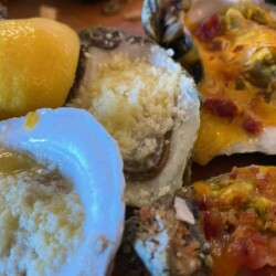 Indian Pass Raw Bar baked oysters